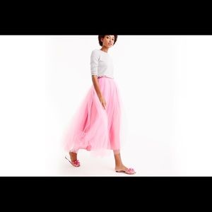 J. Crew pink tulle ball skirt